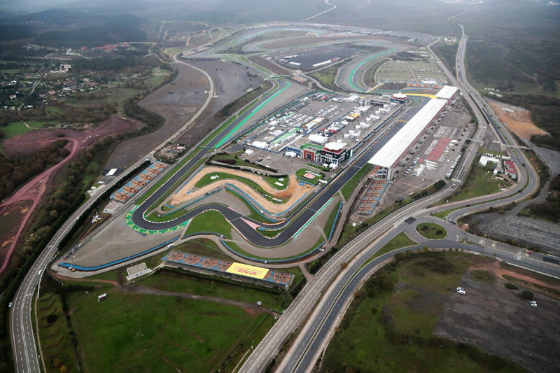 F1土耳其大奖赛伊斯坦布尔公园赛道。