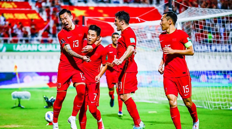 国足1:1战平澳大利亚。